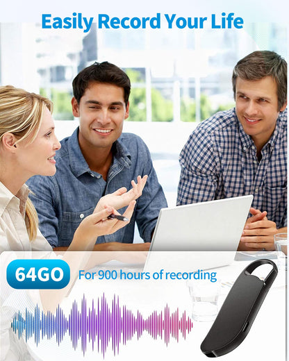 Vandlion V11 Mini Diktiergerät 64GB – Digitaler Voice Recorder