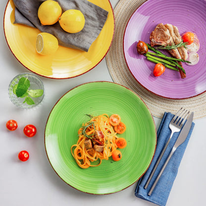 vancasso BONITA Speiseteller-Set, Steingut, 6-teilig, Ø 27 cm