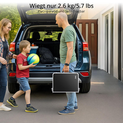 Anbte Campingtisch klappbar 60x40cm, höhenverstellbar, schwarz