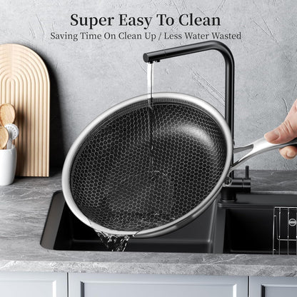 Innerwell Profi Antihaft Pfanne Edelstahl 28cm - Induktion