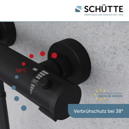 SCHÜTTE 52466 LONDON Brausethermostat Schwarz Matt