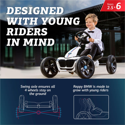 BERG Reppy Kinder Pedal-Go-Kart Tretfahrzeug - BMW Edition