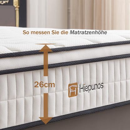 Hiepunos Orthopädische Taschenfederkern Matratze 120x200 H3