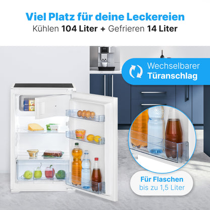 Bomann KSE 7810 Einbau Kombikühlschrank 118L Abtauautomatik
