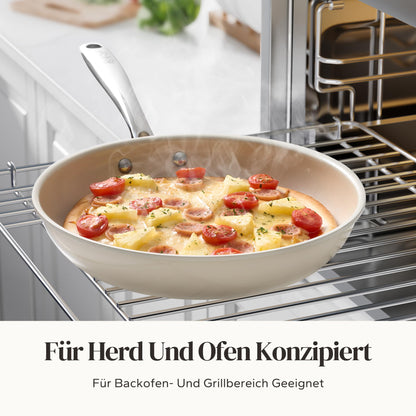 Redchef Pfannenset Keramik Induktion Antihaft 6-tlg. - Beige