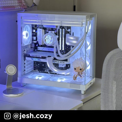 NZXT H6 Flow Dual-Chamber Panorama PC Gehäuse - Schwarz