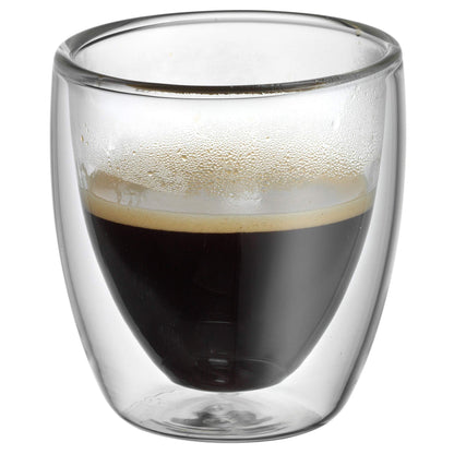 WMF Kult Espressogläser doppelwandig 6er-Set 80 ml aus Glas