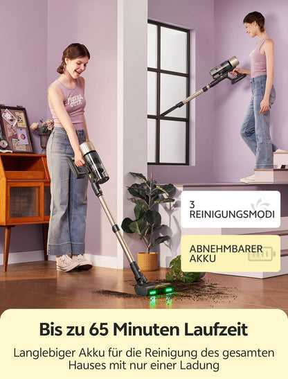Ultenic U15 Akku-Staubsauger, kabellos, 600 W, 55 kPa, Champagne