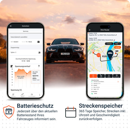 PAJ GPS Vehicle Finder 1.0 4G GPS-Tracker mit Direktanschluss 9-75 V