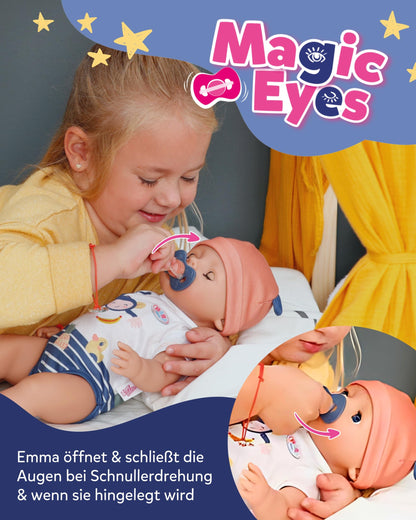 BABY Born Emma Babypuppe 43 cm, Dschungel-Style, 10 Funktionen