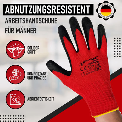 MK-Glove Abriebfeste Arbeitshandschuhe Latex Grösse 10 (240 Paar)