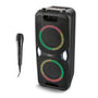 MEDION PE-1 Pure Partybox Bluetooth-Lautsprecher mit Karaoke, tragbar mit Tragegriffen und LED-Lichteffekten