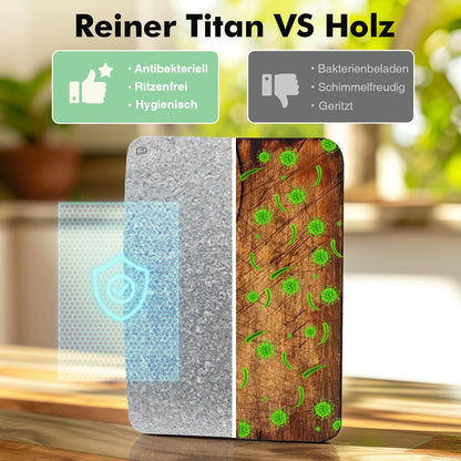 FINEYORKER Titan Schneidebrett 20 x 30 cm, doppelseitig, BPA-frei