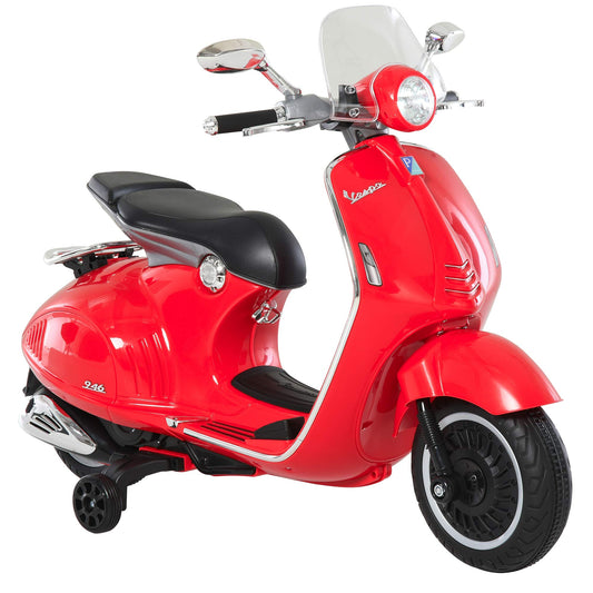 HOMCOM Kinder Elektro-Motorrad 6V mit Trainingsrädern - Rot