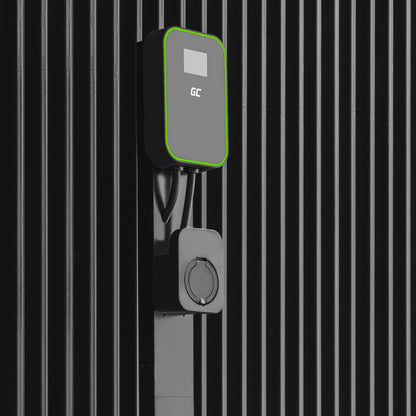 Green Cell EV Stand Wallbox Standsäule mit Kabelhalterung