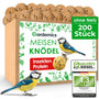Gardemics Meisenknödel ohne Netz, Insekten-Knödel 200 Stück 18 kg – rundes Wildvogelfutter für Futterspender