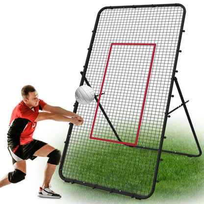LIANTRAL Volleyball Rebounder Netz 2,2 x 1,2 m, verstellbar, schwarz, Stahlrahmen