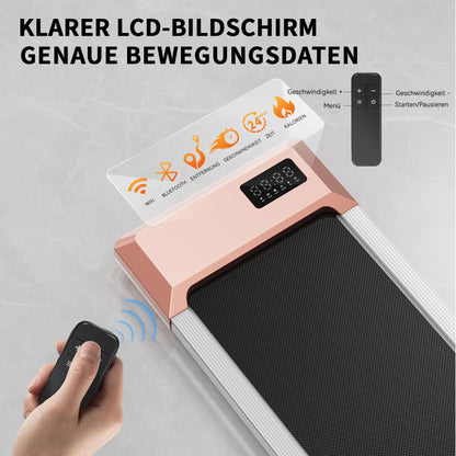 Superun Raceable Walking Pad Laufband – 2.5 PS, App & Fernbedienung