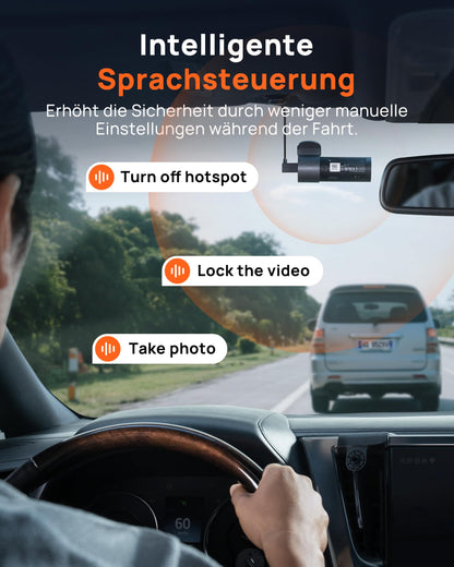 70mai M310 Plus 3K Dashcam mit 1620P, Nachtsicht und Parküberwachung