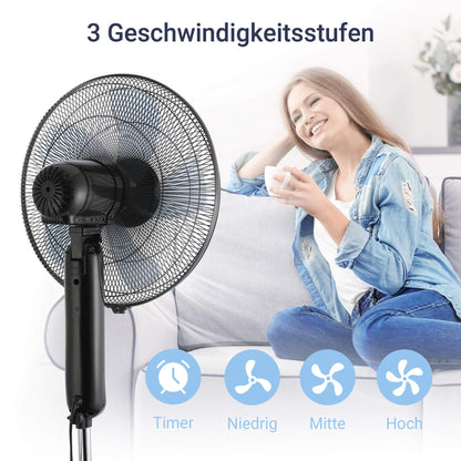 Midea FS40-15FR Standventilator - Leise mit Fernbedienung