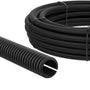 AUPROTEC Wellrohr geschlitzt 14 mm, 25 m – Kabelschutzschlauch schwarz