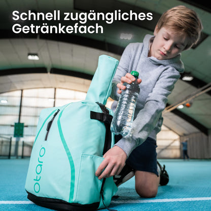 Otaro Kinder Tennisrucksack & Tennistasche - mintgrün