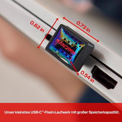 SanDisk Extreme Fit USB-C Flash-Laufwerk 512 GB, bis zu 400 MB/s