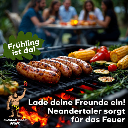 Neandertaler Feuer Grillholzkohle Buche 10 kg für Grill und Smoker