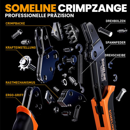 SOMELINE Crimpzange Set für wasserdichte Kfz-Stecker, 0,34–2,5 mm²
