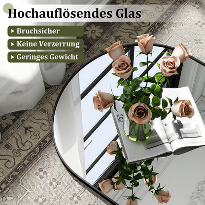 BEAUTYPEAK Bogen Ganzkörperspiegel - 180x76 cm Schwarz