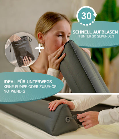 RAWVEL® Rausfallschutz aufblasbar 180cm Light – NEU 2025 (2er Set)