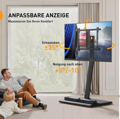 Perlegear TV Ständer Rollbar für Fernseher - 30-70 Zoll