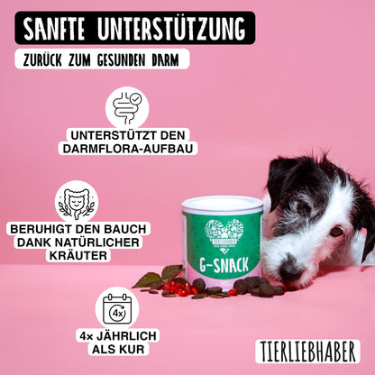 TIERLIEBHABER G-Snack Hundeleckerli für Darmflora & Verdauung, 350 g