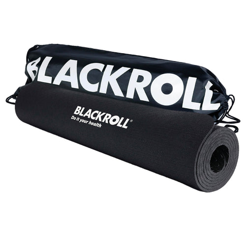 BLACKROLL® MAT Rutschfeste Fitnessmatte - 65x185 cm Schwarz mit GYMBAG