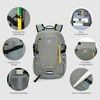SKYSPER LANTC 20 Wanderrucksack 20L mit Rückenbelüftung