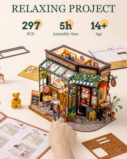 Rolife Tipsy Restaurant DIY Miniaturhaus Bausatz aus Holz
