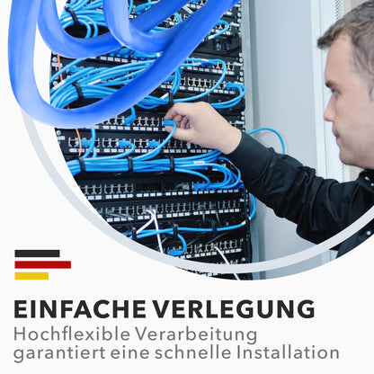 CAT 8.1 Verlegekabel Netzwerkkabel Halogenfrei – 100m Rolle