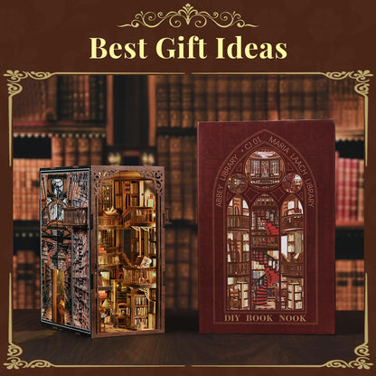 MiniCity Book Nook Kit Abbey Library 3D-Holzpuzzle Buchstütze
