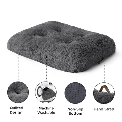 BEDSURE Hundebett grosse Hunde, waschbar, Dunkelgrau, 119x74x8 cm