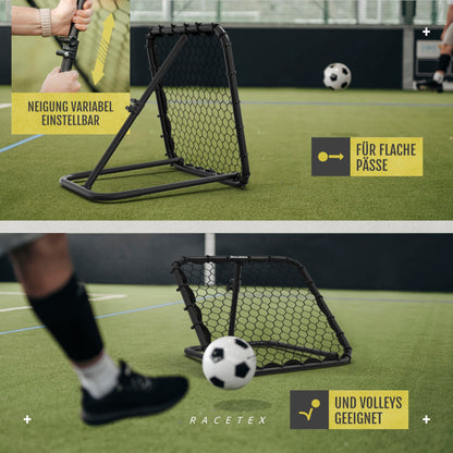 Racetex Fussball Rebounder Kinder – Stufenlos verstellbar