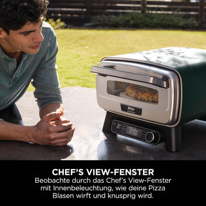 Ninja Artisan MO201AMZEU Outdoor-Pizzaofen Heissluftfritteuse - Grün