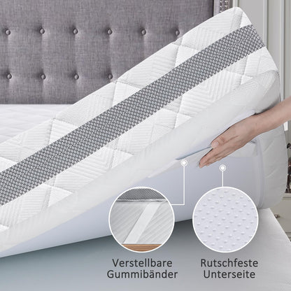 BedStory Gel Topper Matratzentopper - 140x200cm H3/H4 10cm