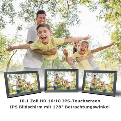 Aorpdd Digitaler Bilderrahmen 10.1 Zoll WLAN Frameo 32 GB