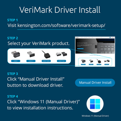Kensington VeriMark Desktop Fingerabdruckleser - Schwarz
