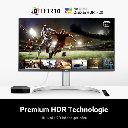 LG 27UP650P-W 4K UHD IPS HDR Monitor 27 Zoll – Weiss