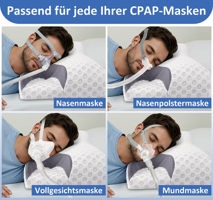 Hypuno CPAP Kissen, Memory Foam Nackenstützkissen für Seitenschläfer