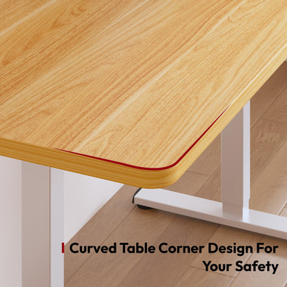 SANODESK Höhenverstellbarer Schreibtisch – 160x60 cm Ahorn