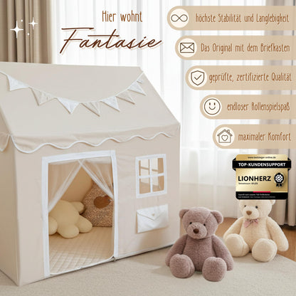 LIONHERZ® DAS ORIGINAL Spielhaus Briefkasten - Cremeweiss