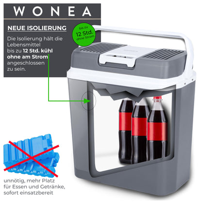 EcoCool 24L Kühlbox Thermoelektrisch 12V/230V Kühlen & Heizen USB