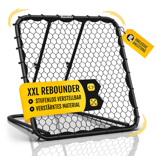 Racetex Rebounder Fussball XXL 125 x 125 cm, stufenlos verstellbar